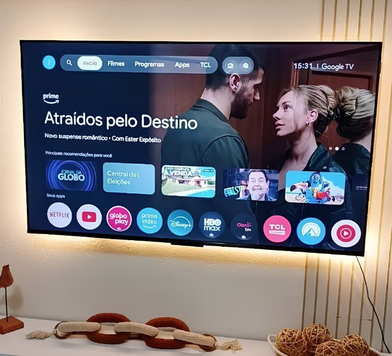 Smart TV 50 50P7K 4K com Sistema Operacional Google TV TCL