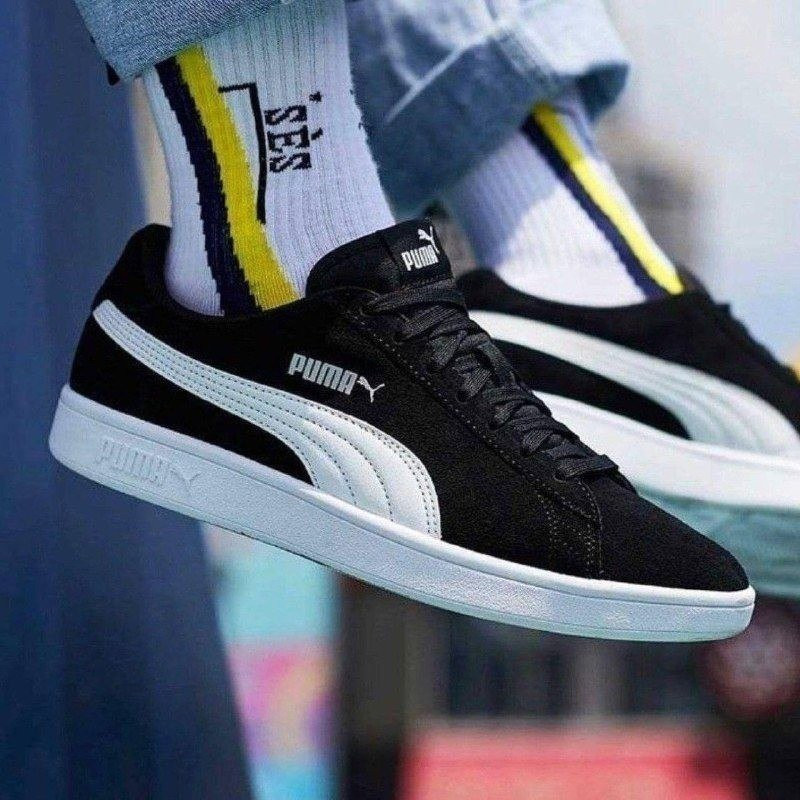 Tênis Smash V2 Puma Preto e Branco 43 BR