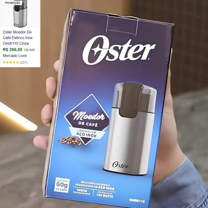 Oster Moedor de Café Elétrico Inox, 150W, OMDR110, 220V