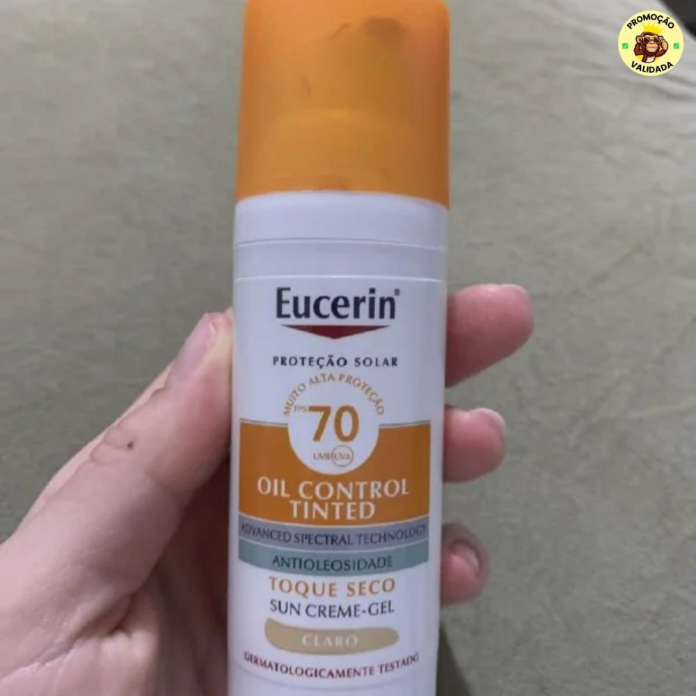 EUCERIN Protetor Solar Facial Oil Control Cor Clara FPS 70 50ml