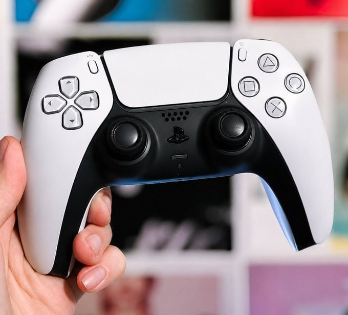 Controle Joystick Sem Fio Sony Playstation Dualsense Branco