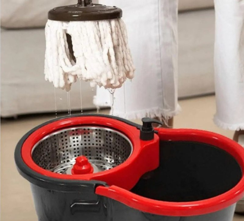 Mop Esfregão Giratório Condor Balde Inox