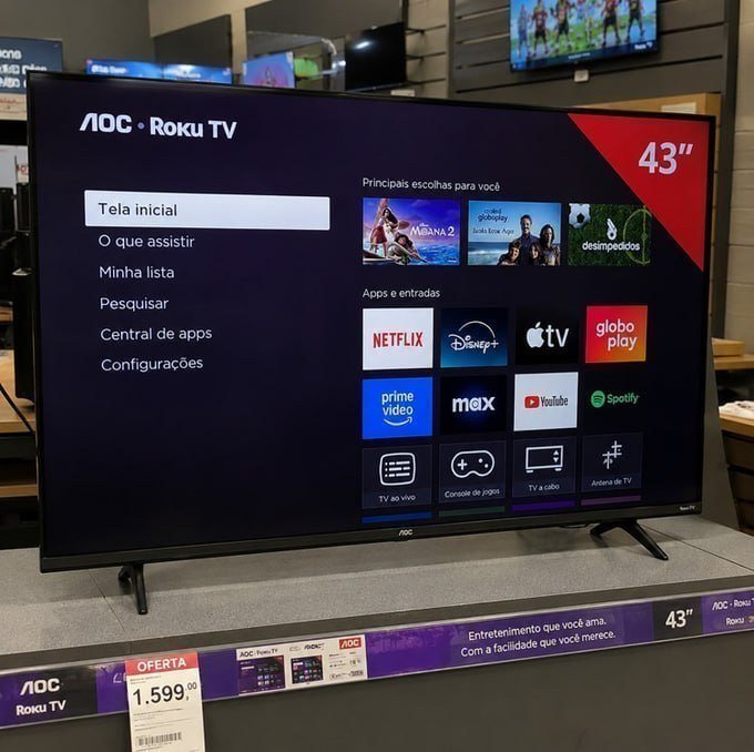 TV AOC Smart 43 Roku TV Full HD