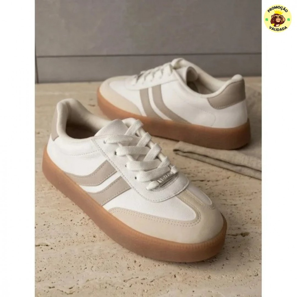 Tenis Feminino Casual Vizzano Samba Flataform Conforto Leve