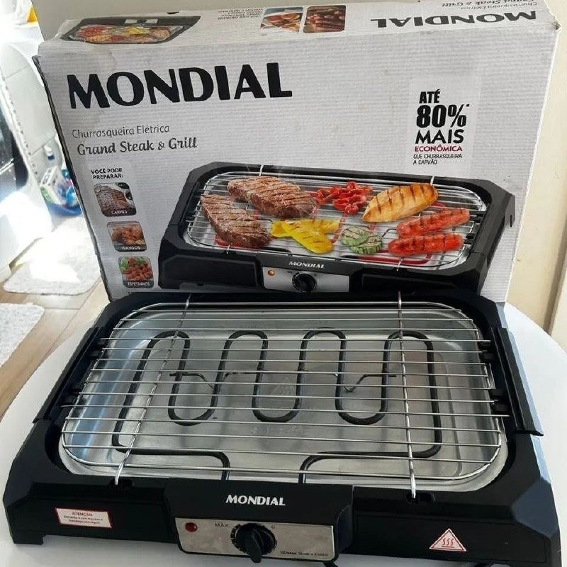 Churrasqueira Elétrica Mondial 1200W - 127v