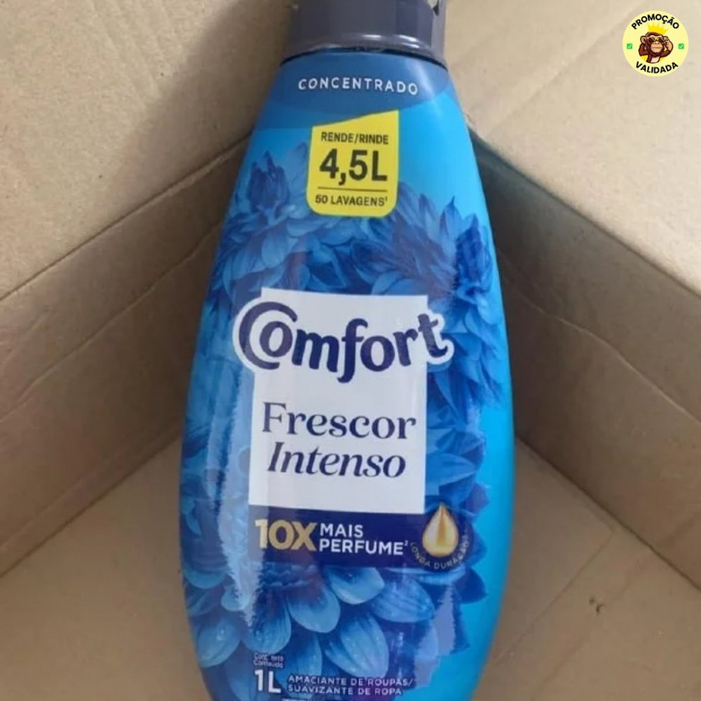 Comfort Amaciante Concentrado Frescor Intenso 1 L