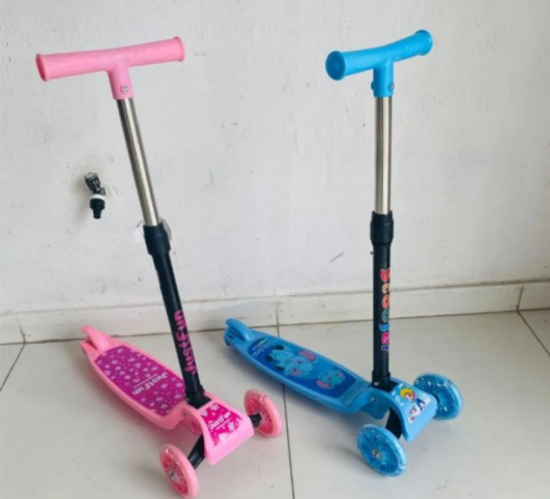 Patinete Infantil 3 Rodas De Led Dobrável - Kparts Importadora