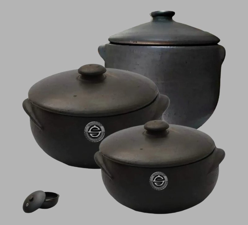 Kit 3 Panelas De Barro Capixaba
