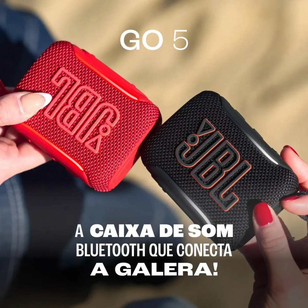 JBL Go 5 Bluetooth Portátil Prova Dágua Preto