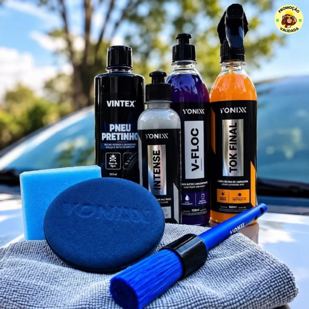 KIT VONIXX Kit Shampoo Vonixx V-Floc Cera Tok Final Revitalizador Intense Pretinho Vintex Acessorios