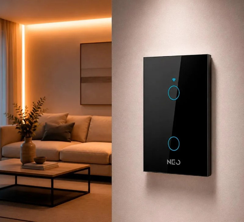 Interruptor Inteligente Smart Neo Avant NEO 2 Botões Touch Wi-Fi Alexa
