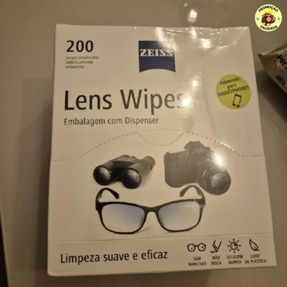 Lenços de limpeza de óculos ZEISS