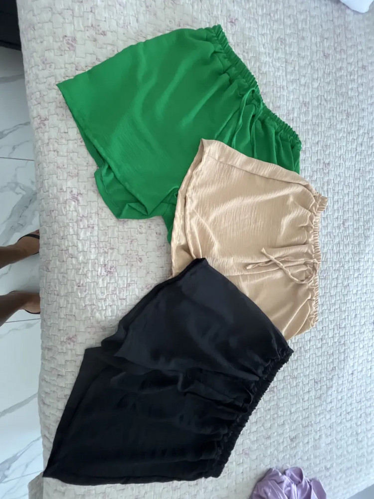 Kit 3 Shorts Feminino Cintura Alta