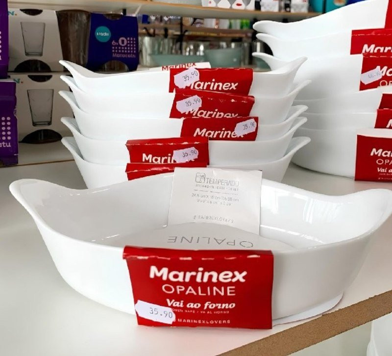 Conjunto de Assadeiras Opaline 3 Peças Oval Marinex