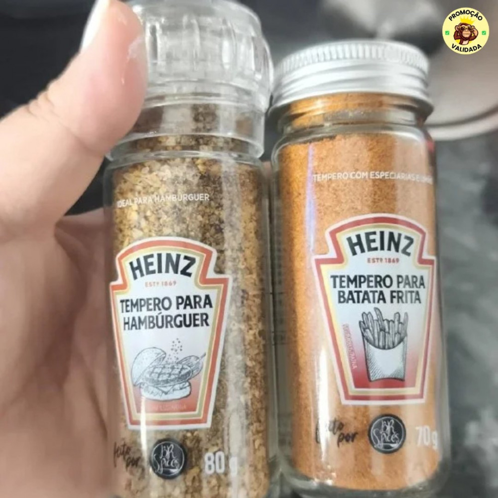Heinz Kit Temperos para Hambúrguer e Batata 150g