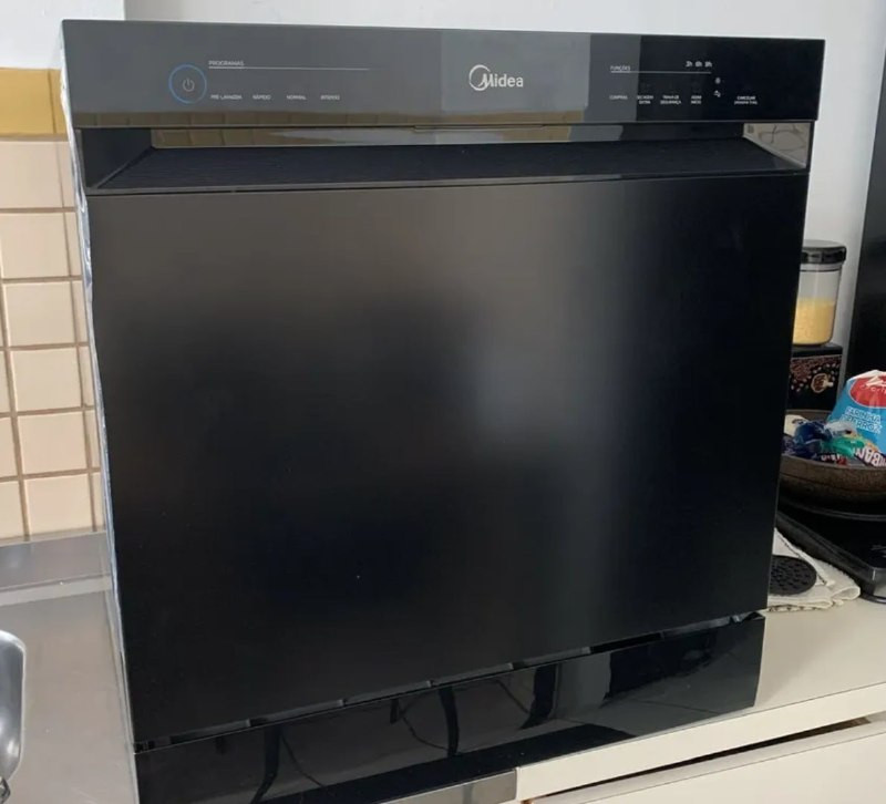 Lava Louças 8 Serviços Preta Touch Plus Midea 127V
