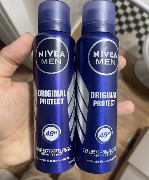 Kit 02 un. NIVEA Desodorante Antitranspirante Aerossol Original Protect 48h 150ml