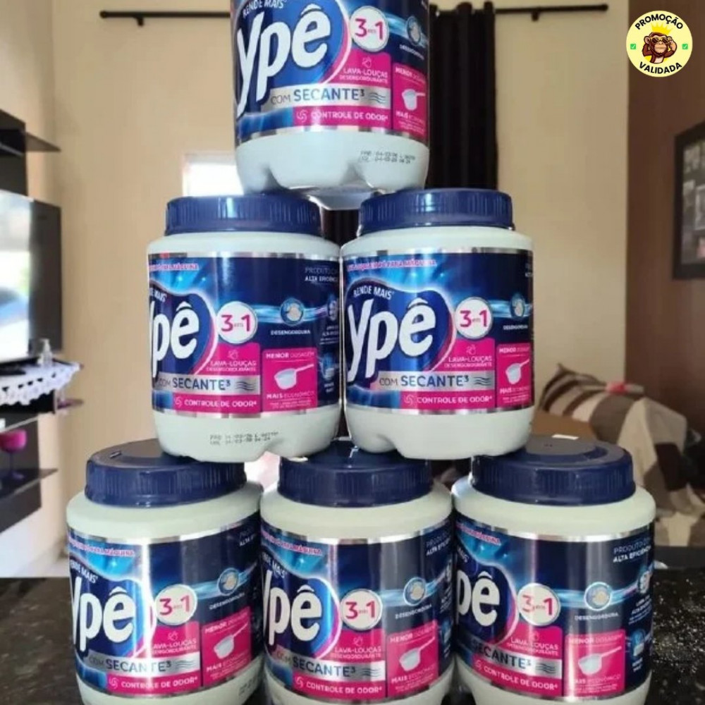 Detergente Lava Louças em Pó para Máquina Ypê 1Kg