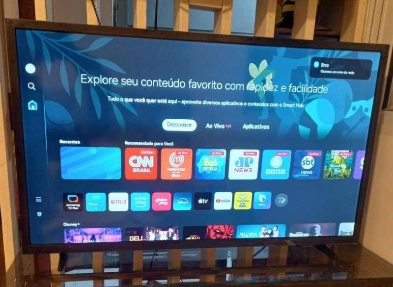 Smart TV Samsung 32 HD Tizen HDR Wi-Fi HDMI