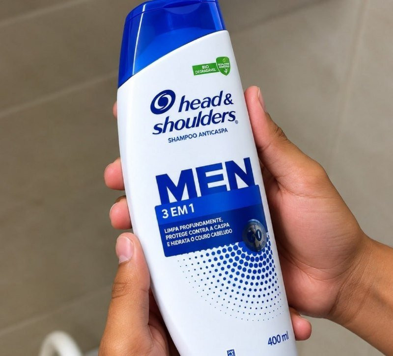 Head & Shoulders Shampoo Anticaspa Men 3 em 1, 400 ml
