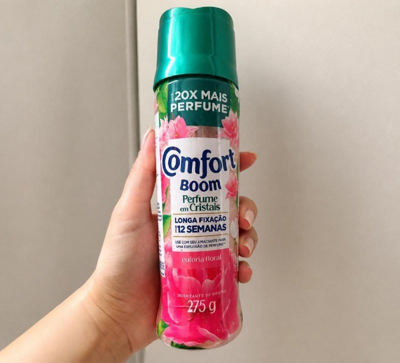 Comfort Boom Odorizador de Roupas Cristais de Perfume Euforia Floral 275g