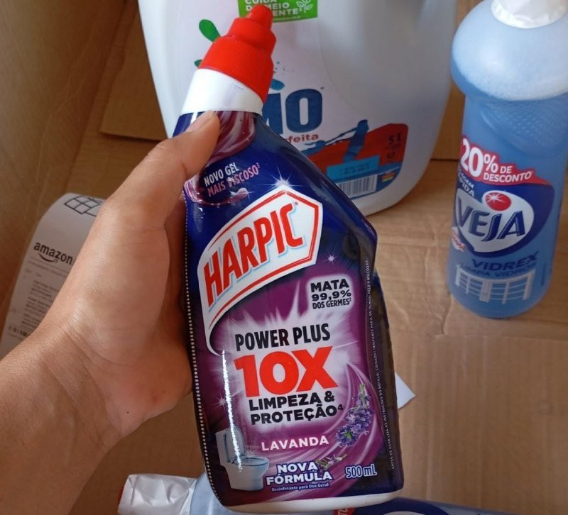 Harpic Power Plus Desinfetante Sanitário em Gel Lavanda 500ml