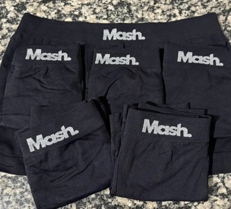 Kit 6 Cuecas Boxer Mash Poliamida Sem Costura