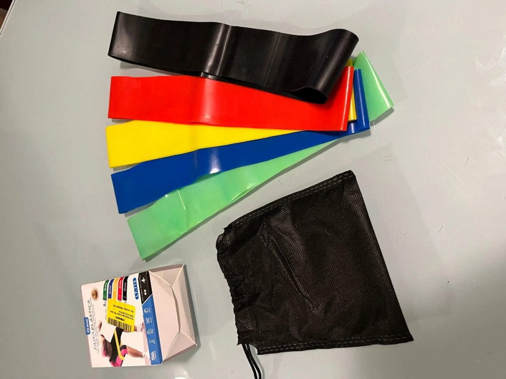 Kit 5 Faixas Elásticas Mini Band
