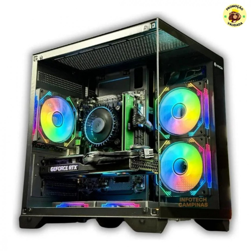 🎮 PC Gamer Aquario Intel i5-12400 RTX 4060 16GB SSD 500GB Win11