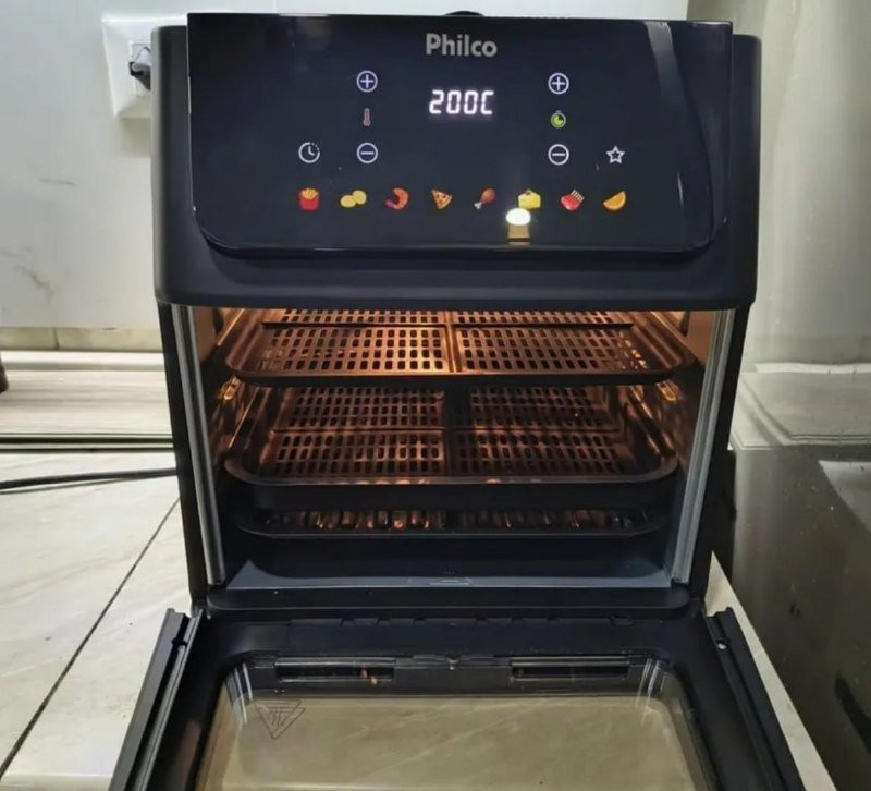 Fritadeira Air Fryer Oven 11 Litros 1800w 8 Funções Philco - 127V
