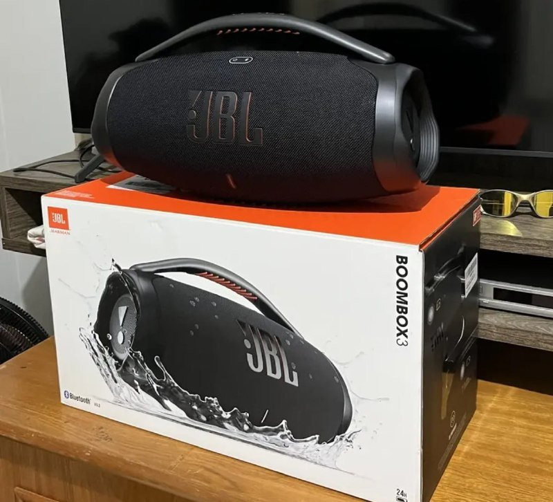 Caixa De Som Boombox 3 Bluetooth Preta Jbl