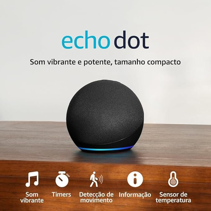 Echo Dot Geração Mais Recente Preto