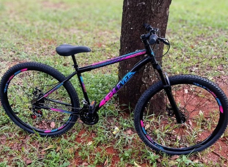 🚴‍♂️ Bicicleta Aro 29 Highlevel Aço Carbono Freios a Disco 21 Marchas