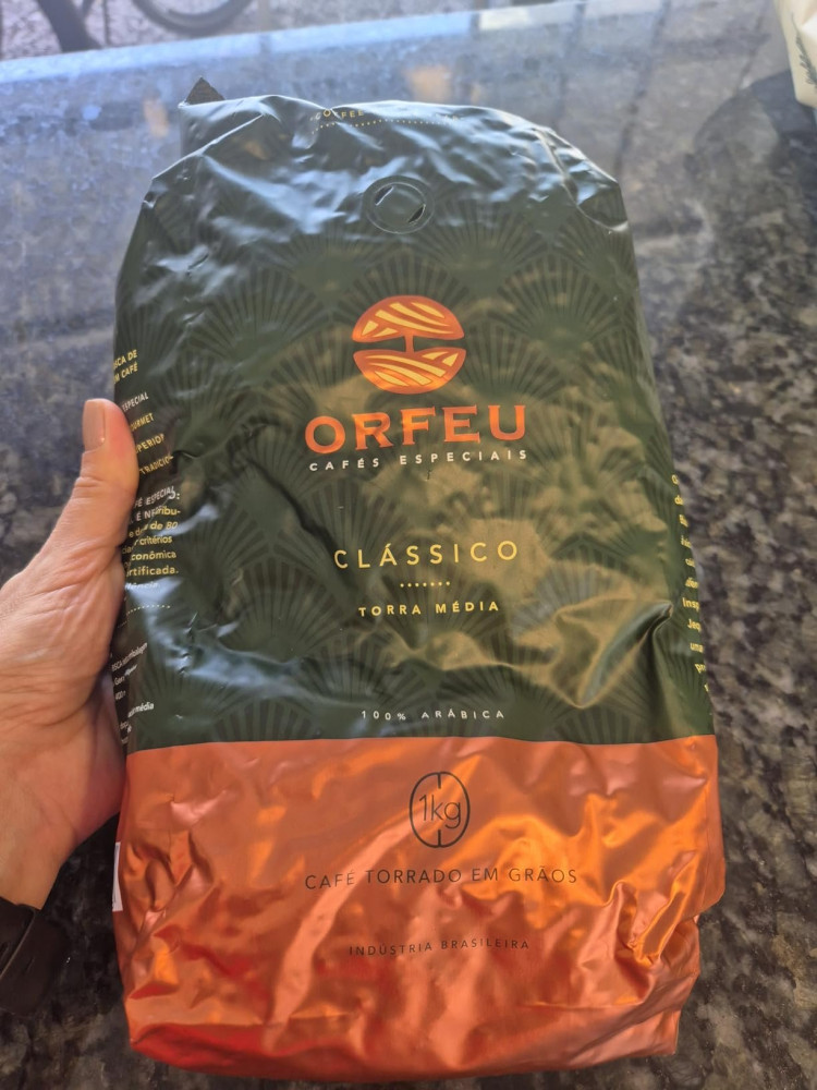 Orfeu Café Clássico em Grãos 100% Arábica 1kg