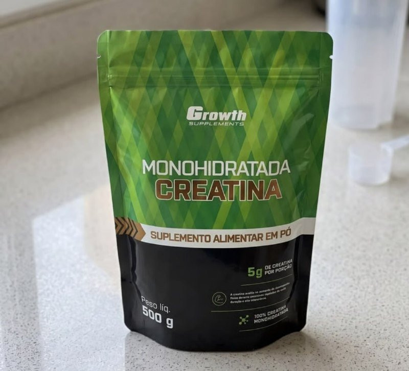 Creatina 500g Pouch Treino Growth Supplements