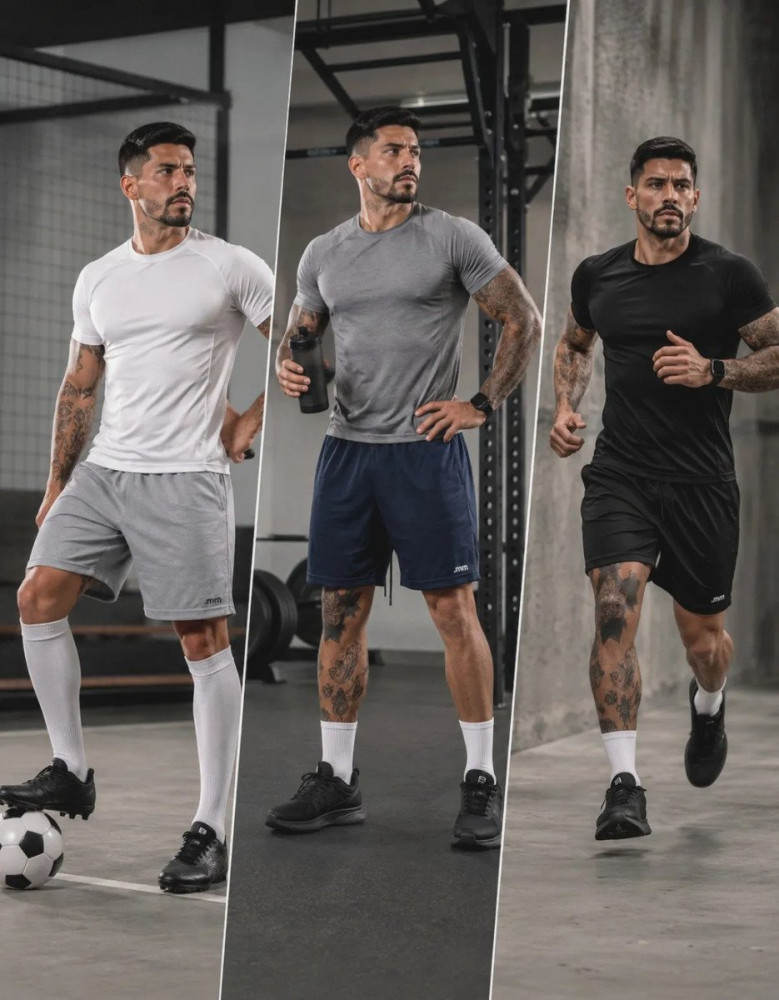 Kit 3 Short Futebol Masculino Treino Esporte