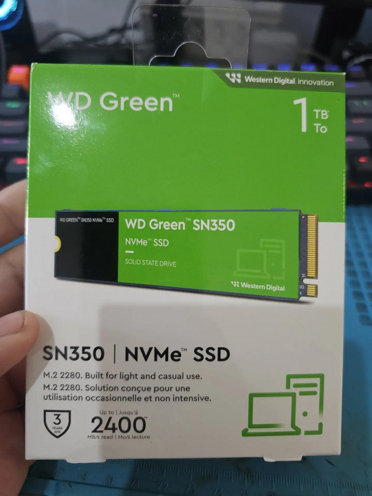 WD Green SN350 1TB NVMe M.2 2280 Azul