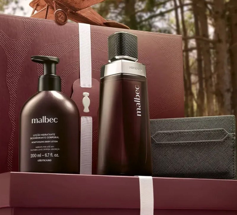 Kit Presente Malbec O Boticário - 3 Itens