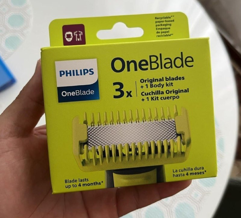 3 Lâminas de Reposição Philips OneBlade