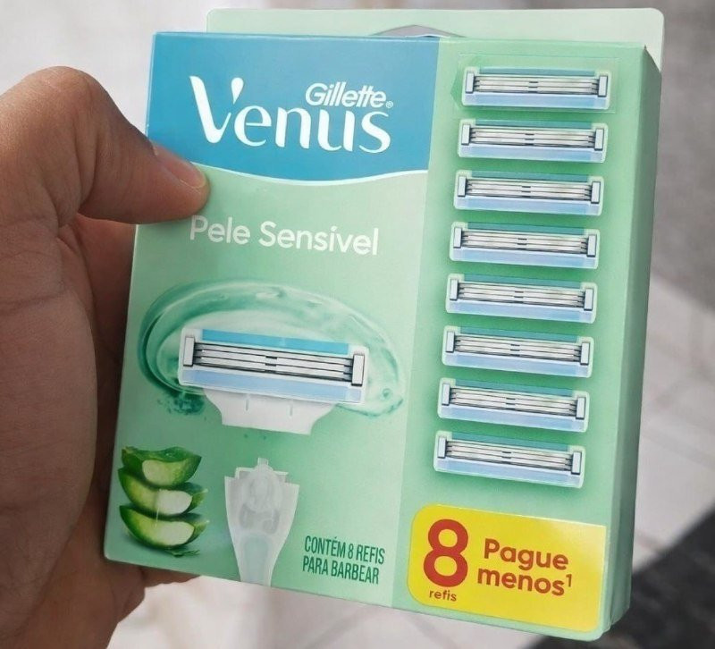Carga Gillette Vênus Pele Sensível c/ Aloe Vera