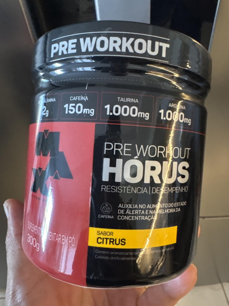 Suplemento Pré-Treino Max Titanium Hórus 300g