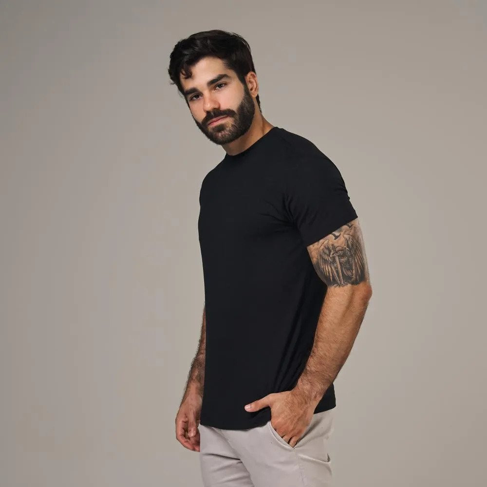 Camiseta Tech T-shirt Lupus Back Preto G