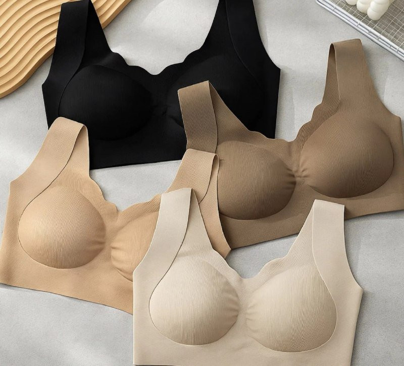 👙  Top Sutiã Sem Costura Bordas De Ondas