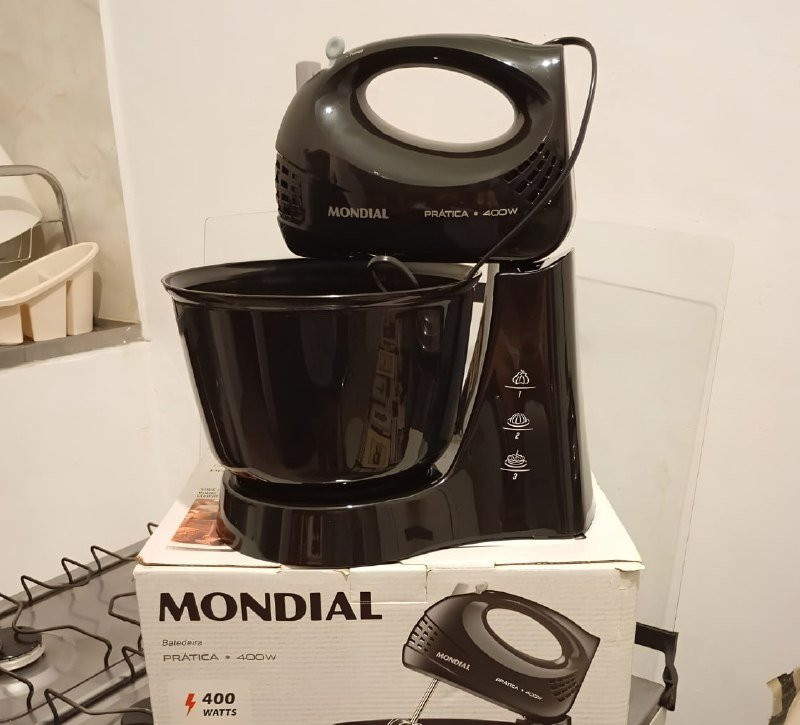 MONDIAL Batedeira Prática Preto 400W 110V