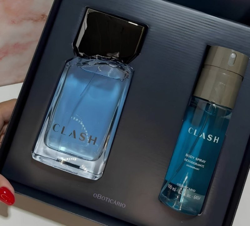 Kit Boticário Perfume Clash 100ml + Body Spray 100ml