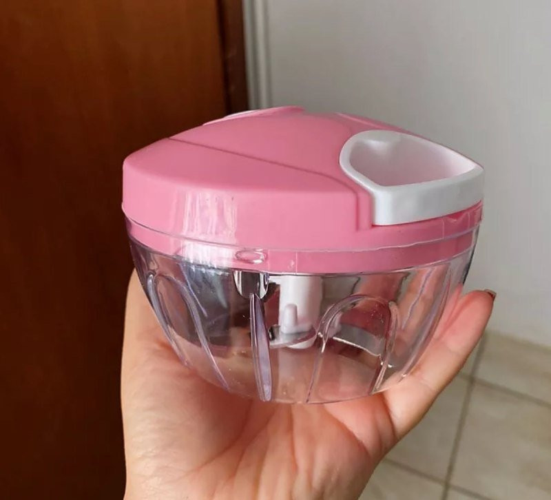 Processador Triturador Manual 400ml 3 Lâminas