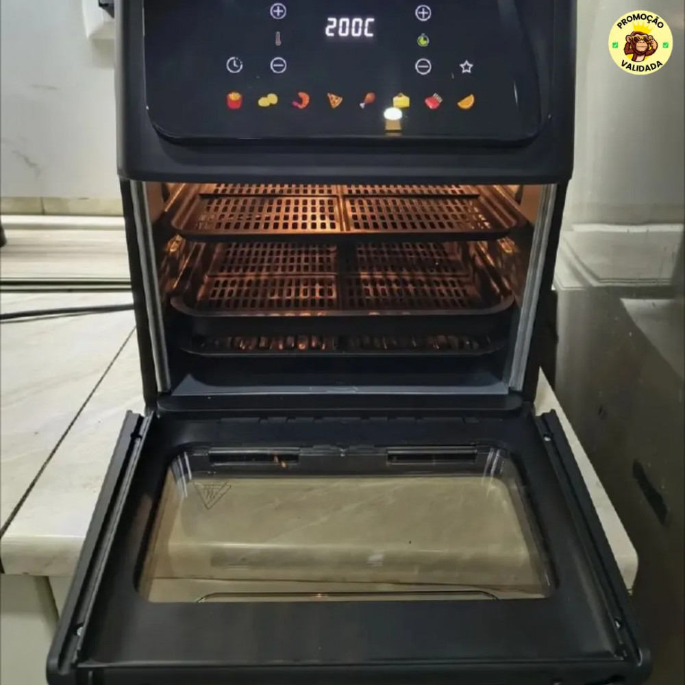 Fritadeira Air Fryer 11L 8 Funcoes 1800w Philco PAF11B 220V