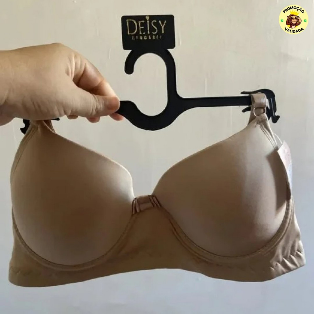 Kit 4 Sutiãs Com Bojo Alça Reforçada