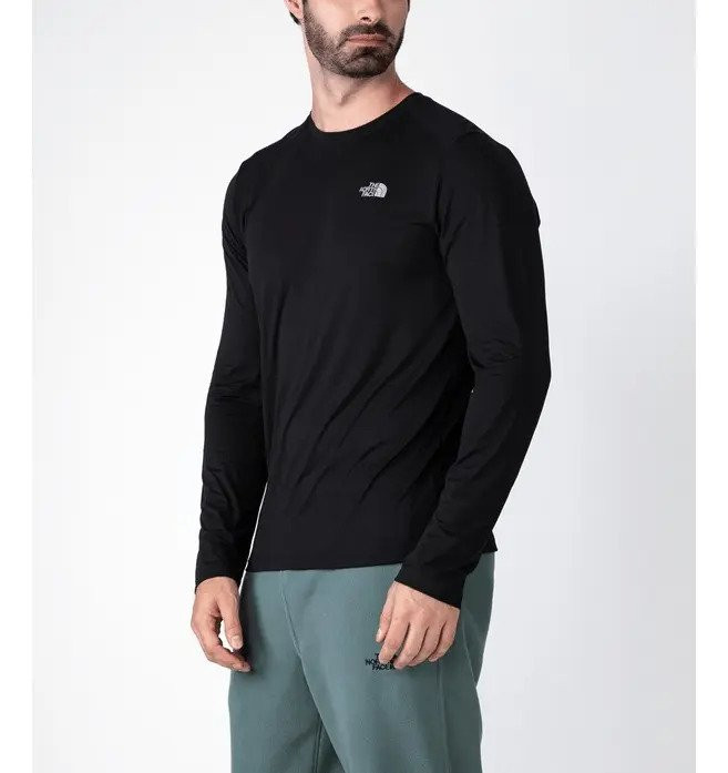 Camiseta Masculina Hyper Tee L/s Crew TNF Black