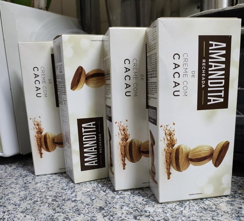 Wafer Recheado Amandita Sabor Chocolate 200g